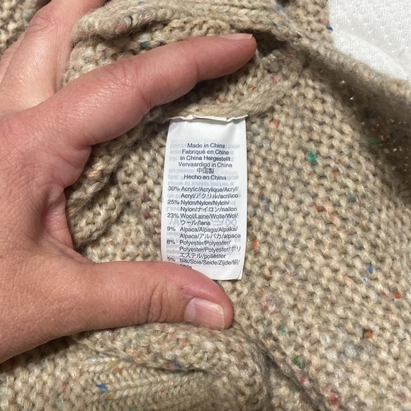 Madewell Color Flecked Pullover Sweater Bell Sleeves size XS - Picture 5 of 7